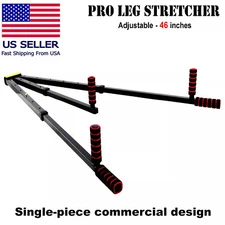 Leg Stretcher 46 Inch Single Piece Design Martial Arts Gymnastics MMA Black