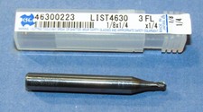 OSG Carbide Ball End Mills 1/8 Dia. 3 Flute X 3/16 LOC 1/4 shank DUROREY Finish