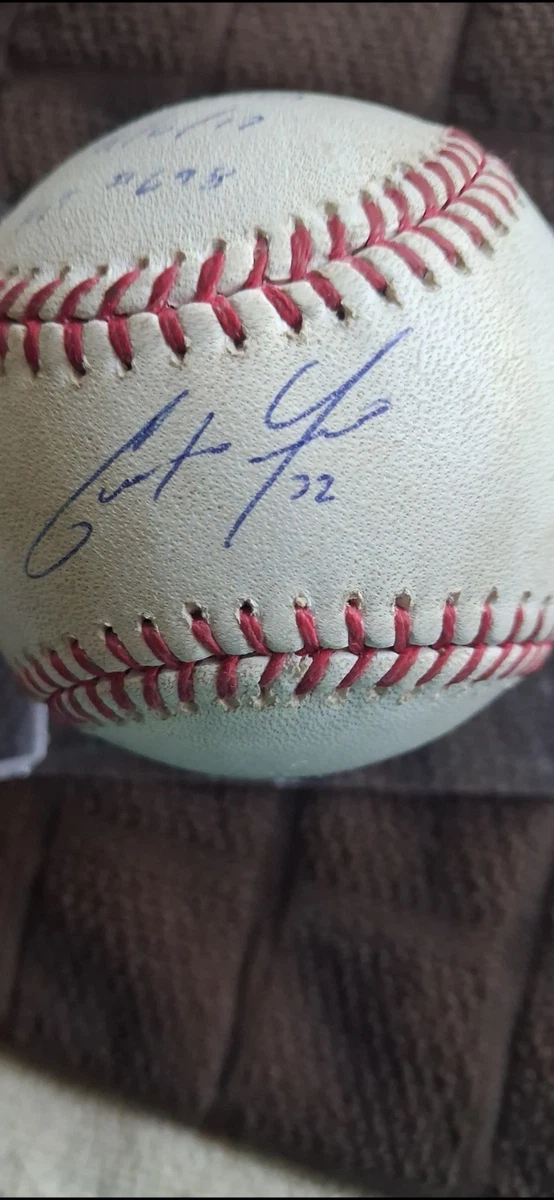 Christian Yelich Original Autographed Baseball MLB Balls for sale