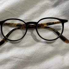 Rare Barton Perreira Norton(50) Eyeglass Frames Black Front Tortoise 50/21/153
