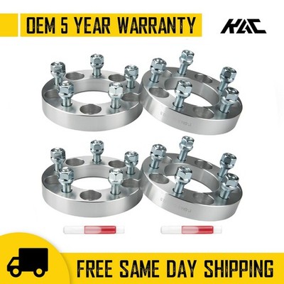 4pc 1'' Thick Wheel Spacers 5x4.5'' 12x1.5 5x114.3 for Honda Civic Toyota Pickup