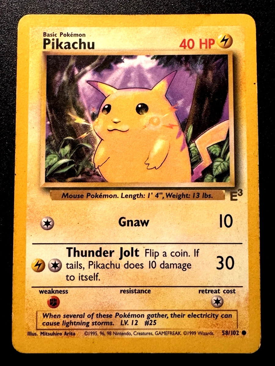 Pikachu Pokémon TCG Rare Base Set Individual Collectible Card Game Cards  for sale