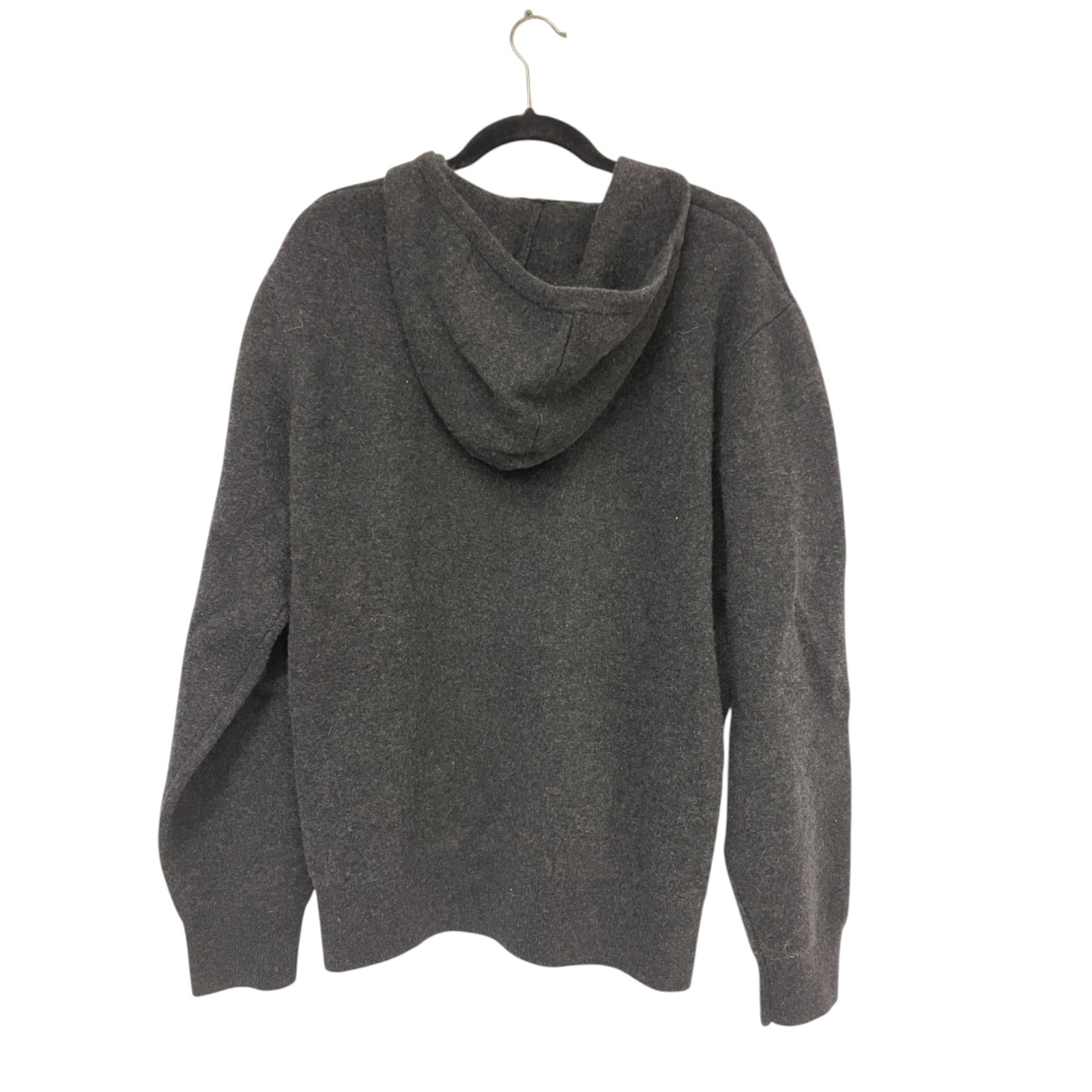 Zara Origins Mens Hoodie L Large Gray 1/4 Zip Cashmere Blend 2893/353 NWT $349 image 2