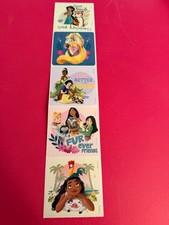 STICKER SHEET: Disney princesses Jasmine Moana Pocahontas Mulan