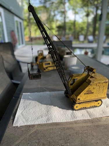 1960's Tonka Pressed Steel Drag Line Crane