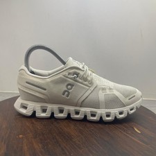On Cloud 5 Women's 6 Running Shoes All White Lace Up Athletic Sneakers 59.98902