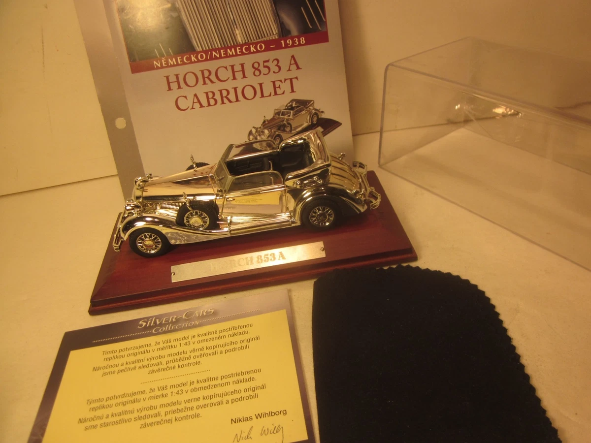 Miniature PLUMBIES 1/43 – Horch 853 A Coupé Rosemeyer – White Metal – Rare