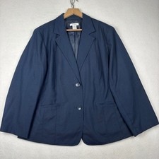 Dressbarn Blazer Womens 18W Two Button Notched Lapel Professional