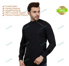 Mens Kurta Top Shirt Solid Mens Wear Cotton Short Designer Kurta on Jeans