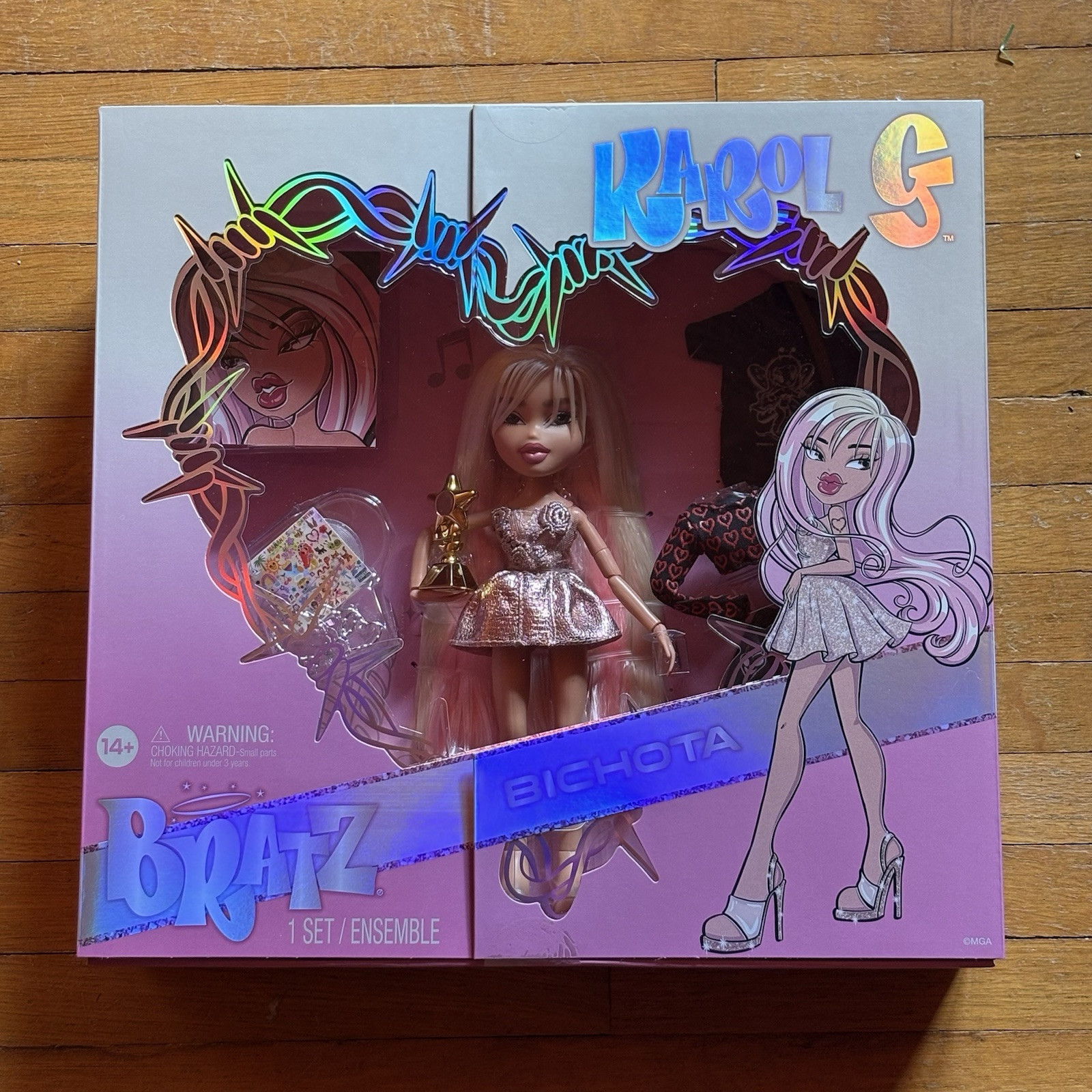 Brand New Bratz x Karol G Collector Doll 3 Outfits And Accessories 