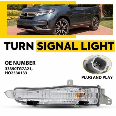 33350TG7A21 Front Left Turn Signal Light For Honda 2019-2022 Pilot Halogen EAA