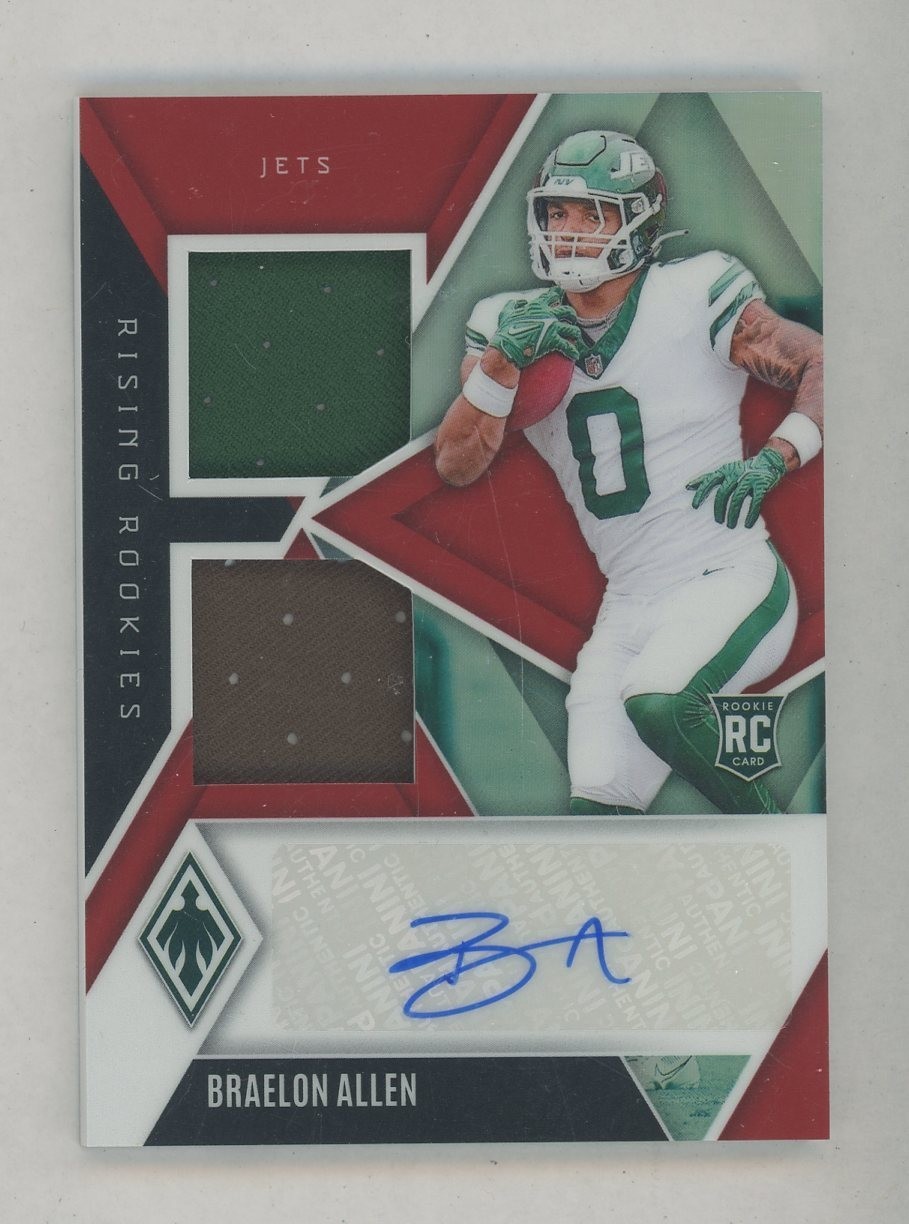 Braelon Allen Panini Phoenix Rising Rookies Dual Patch Autographs #RRDPBAN Red