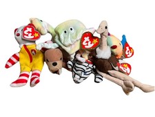 Lot of 7 VTG 1993 TY Teenie Beanie Babies/McDonald's Toys-Various W/ Tags