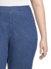 Just My Size Medium Stonewash Pull On Cropped Snap Hem 2 Pocket Pants Size 0X — photo 4