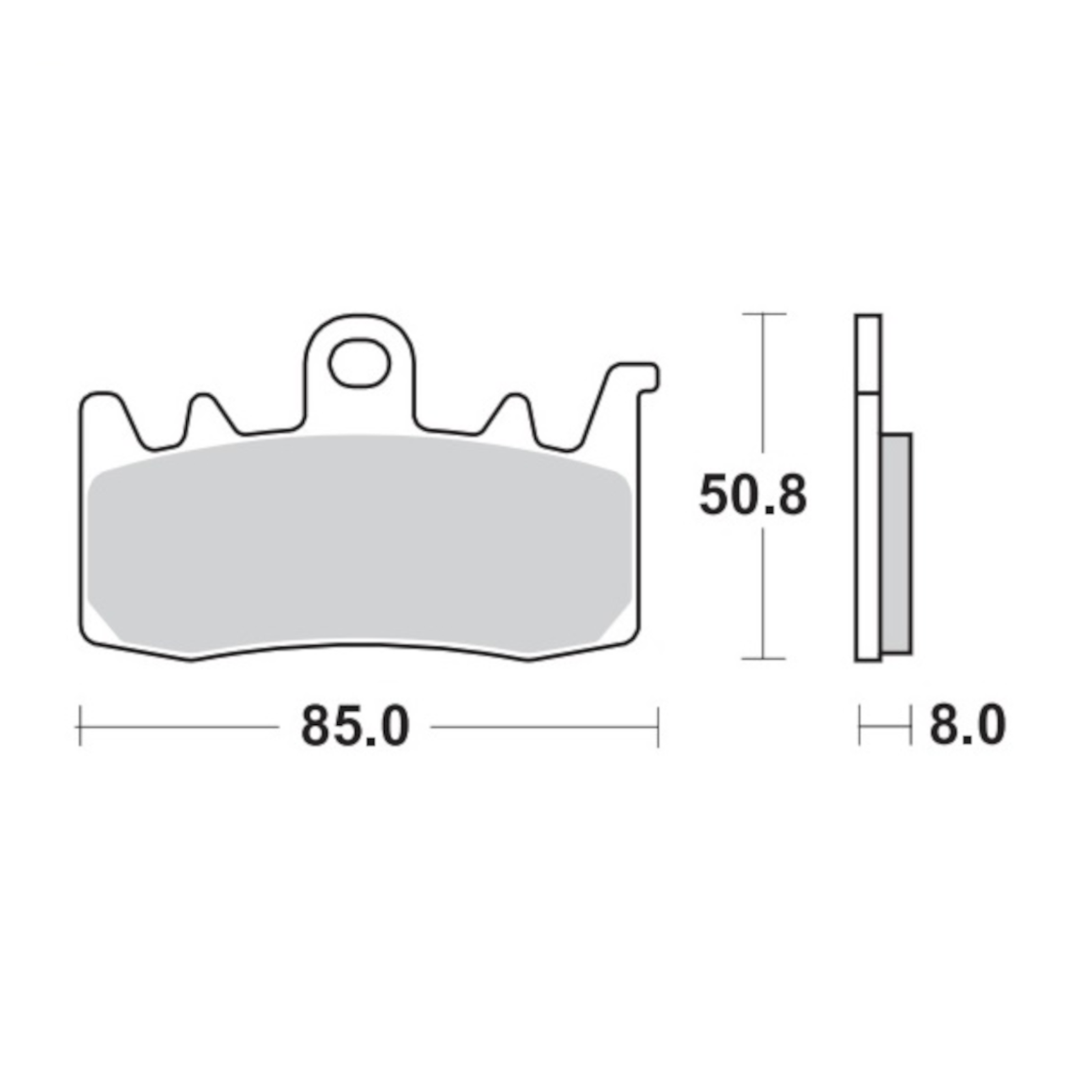 Brake Pads for MVAGUSTA 800 TOURISMO VELOCE RC ABS 2018 Front Sinter MotoMaster