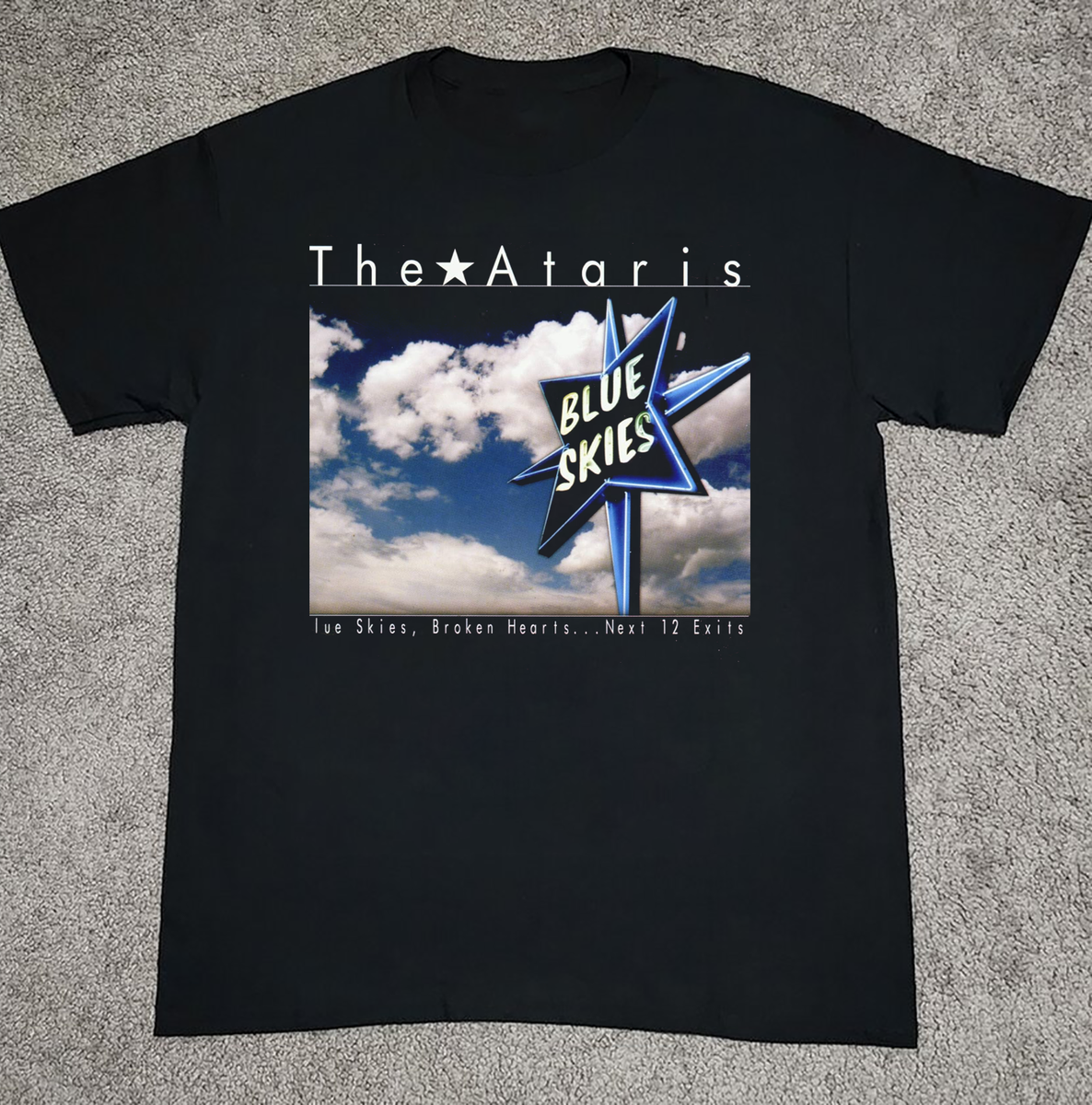 The Ataris - Blue Skies, Broken Hearts T Shirt Black All Size S