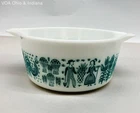 Pyrex Amish Butterprint Cinderella Mixing Bowl 444 4 Qt Turquoise Vintage