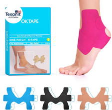 Precut Kinesiology Ankle Tape, 10 Pcs, Pain Relief, Prevent Ankle Sprain, Provid