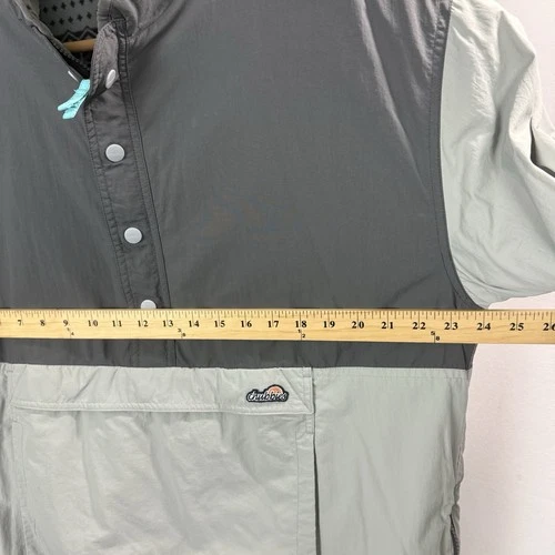 Chubbies Bear Hug Reversible 1/4 Zip Pullover Jacket Mens XL Gray Nylon Fleece image 11