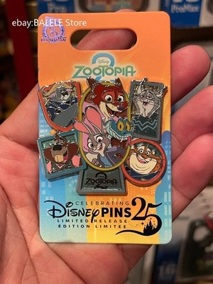 Disney Zootopia 2 Judy Hopps Nick Wilde Multi Character Pin Cartoon Design
