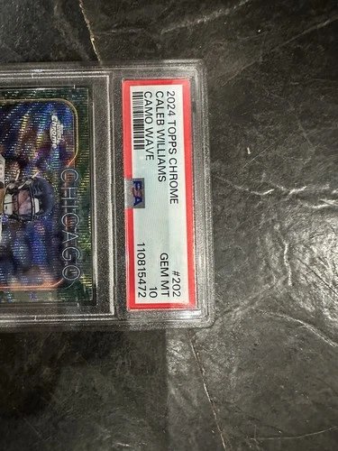 2024 Topps Chrome CAMO WAVE PSA 10         CALEB WILLIAMS