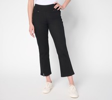 Belle by Kim Gravel Women's Pants Sz 14 Tall TripleLuxe Twill Black A691882