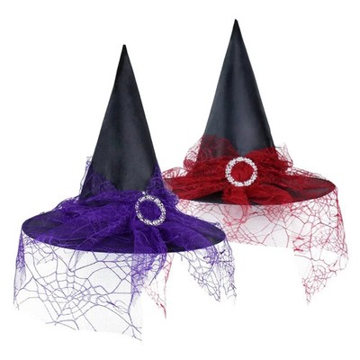 Halloween Hexenhut Kostümzubehör Netz Gaze Tuch Dekoration Kinder Erwachsene