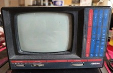 mini télévision Vintage Delcom Portable Vintage Noir Et Blanc Annees 80