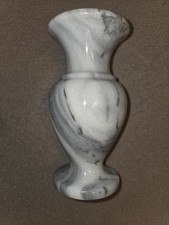 Schwere Vintage Stein-Vase aus echtem Marmor &ndash; Klassisches Design