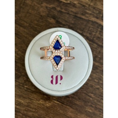 Bomb Party RBP6429 Love Your Life LC Sapphire Fused w/ Genuine Quartz Size 8
