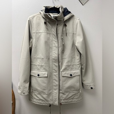 Ripzone Women's Waterproof Hooded Jacket Bedrock Taupe Size L