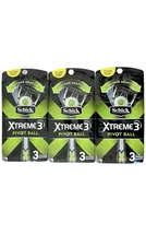 3 Schick Xtreme3 Pivot Ball 3 ct. Disposable Razors, 3-Blade Razor, For Men