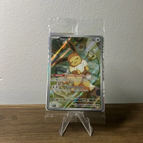 SEALED Eevee #173 FULL ART PROMO - 2025 Pokemon Prismatic Evolutions