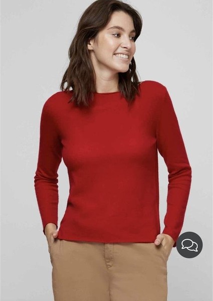 Women Hallhuber Sweater Red Cashmere M