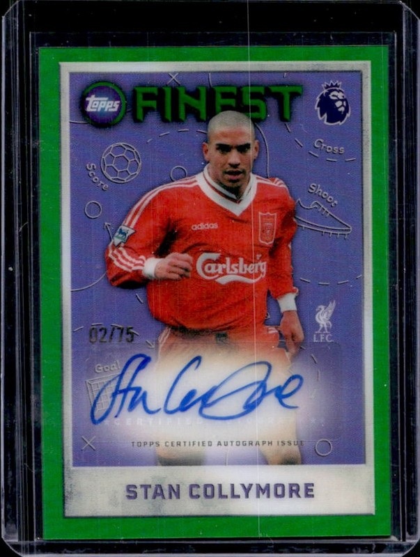 2025-26 Finest Premier League Stan Collymore Seasons Auto Green Refractor #/75