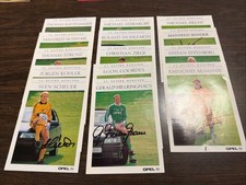 14 Originalsignierte Autogrammkarten FC Bayern München 1990/1991