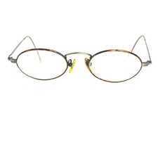 Calvin Klein 335 552 Oval Eyeglasses Frames Brown Tortoise Gold Frame Japan 135