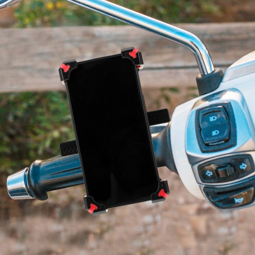 Handlebar Phone Holder Riding Support Bike Stand Cell Mount for Motorcycle - Photo 5 sur 12