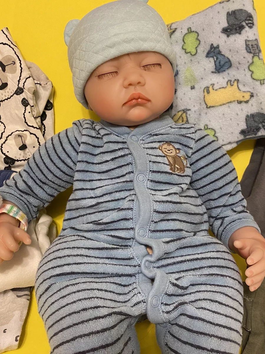 Kaydora Lifelike 22 Inch Handmade Vinyl Boy Baby Doll With Handmade Eye Lashes