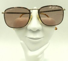 Vintage Guess GU 284 Tortoise Gold Metal Oval Sunglasses FRAMES ONLY