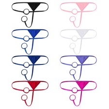 US Men O-Ring T-Back Thong Panties Lingerie Bikini G-string Underwear Clubwear