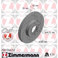 Zimmermann 2X Bremsscheibe Vorne Ø300 Mm FüR Vw Sharan 7M8 7M9 7M6 1.9 Tdi