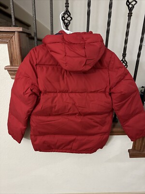 Polo Ralph Lauren Down Puffer Jacket Boys Large 14-16 Red Pony | eBay