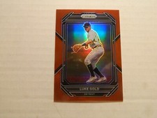 2023 Donruss Red Prizm Parallel Card of Luke Gold -Tigers Prospect