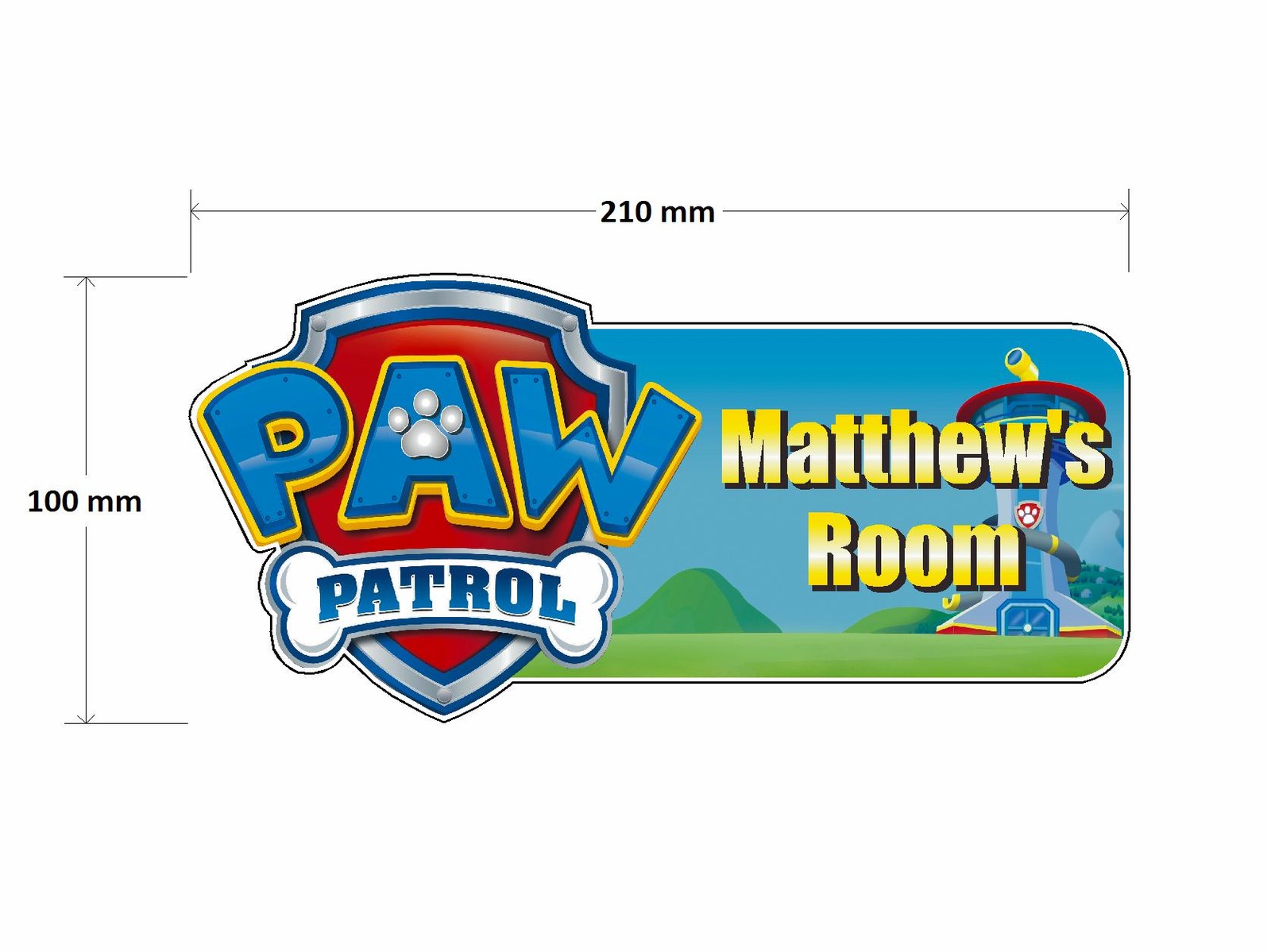 personalised childrens door plaques