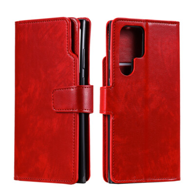 Shockproof Leather Card Slot Wallet Phone Case For Samsung S26 Ultra S25 S22 S7