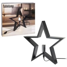 LED-Lampe Leuchtstern Weihnachtsstern Stern Holzstern Tischleuchte Lampe Weiß 