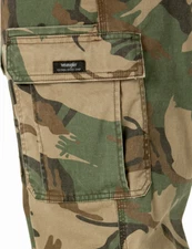 Men's Wrangler Relaxed Fit Camo Cargo Pants w/ Stretch Tech Pocket CHOOSE SIZE