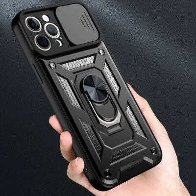 Outdoor Panzer Hülle Handyhülle Kameraschutz Ringhalter Case Ringhalter Schwarz - Bild 1 von 4