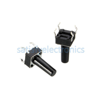 50 Stück Taktiler Drucktastenschalter Taktschalter 6X6X13mm 4-polig DIP NEU